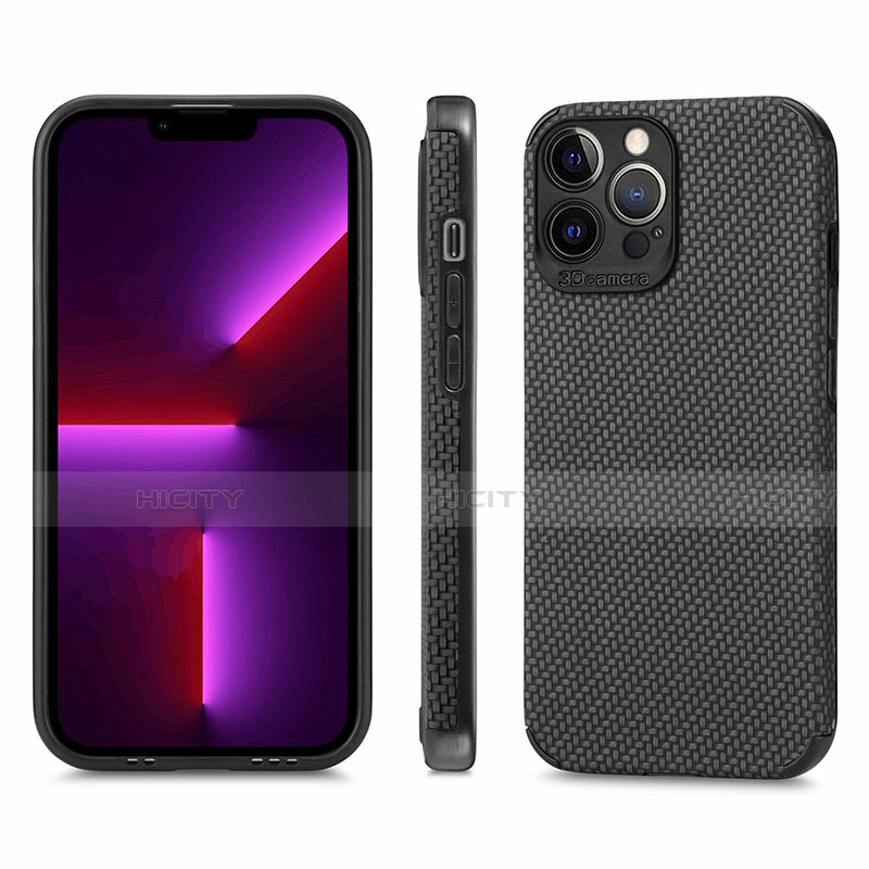 Silikon Hülle Handyhülle und Kunststoff Schutzhülle Hartschalen Tasche Vorder und Rückseite 360 Grad Ganzkörper U04 für Apple iPhone 13 Pro Max groß