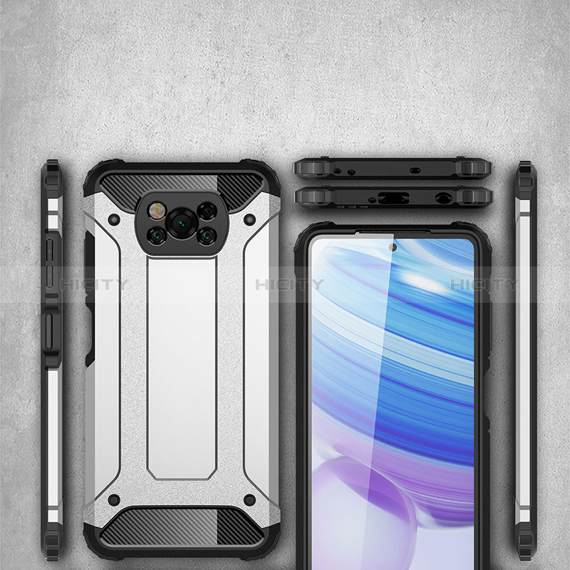 Silikon Hülle Handyhülle und Kunststoff Schutzhülle Hartschalen Tasche WL1 für Xiaomi Poco X3 NFC