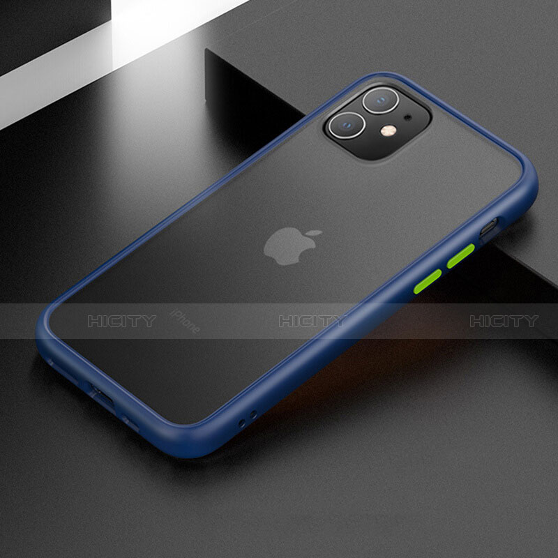 Silikon Hülle Handyhülle und Kunststoff Schutzhülle Tasche für Apple iPhone 11 Blau