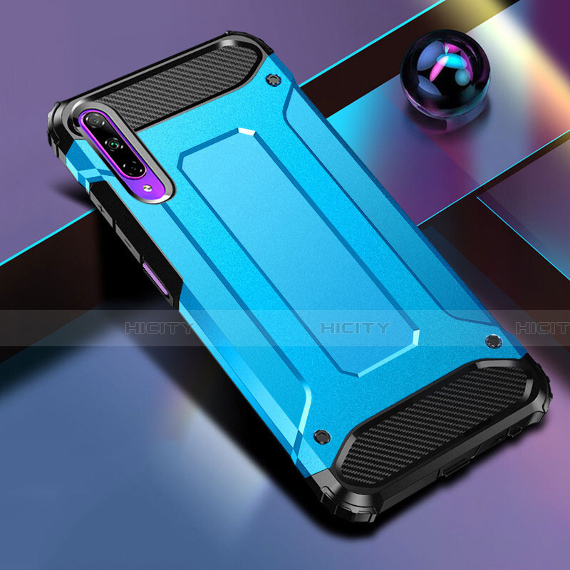 Silikon Hülle Handyhülle und Kunststoff Schutzhülle Tasche für Huawei Honor 9X Pro Hellblau
