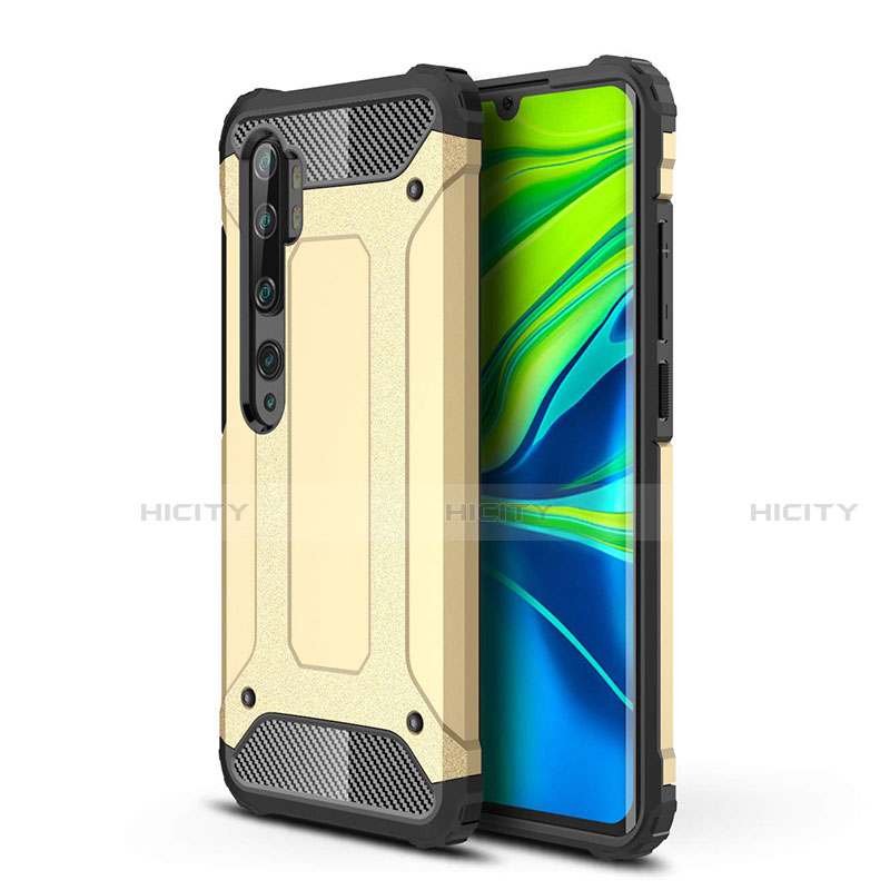 Silikon Hülle Handyhülle und Kunststoff Schutzhülle Tasche für Xiaomi Mi Note 10 groß