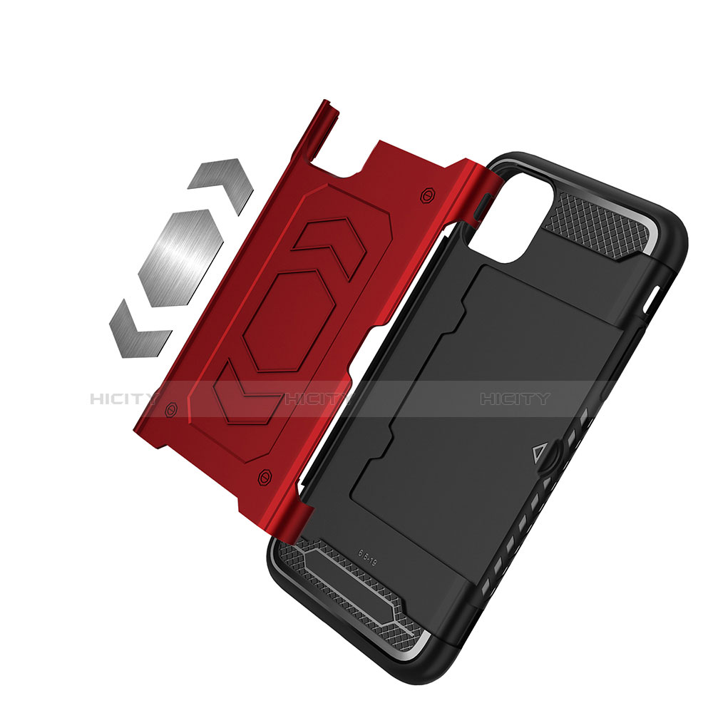 Silikon Hülle Handyhülle und Kunststoff Schutzhülle Tasche Magnetisch für Apple iPhone 11 Pro Max