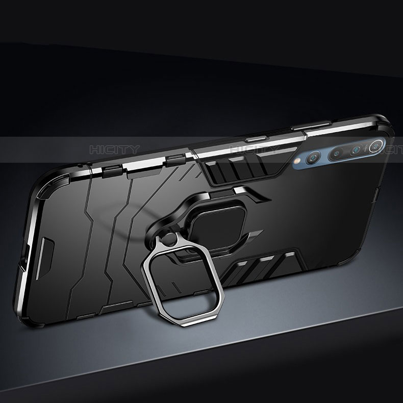 Silikon Hülle Handyhülle und Kunststoff Schutzhülle Tasche mit Magnetisch Fingerring Ständer für Xiaomi Mi 10