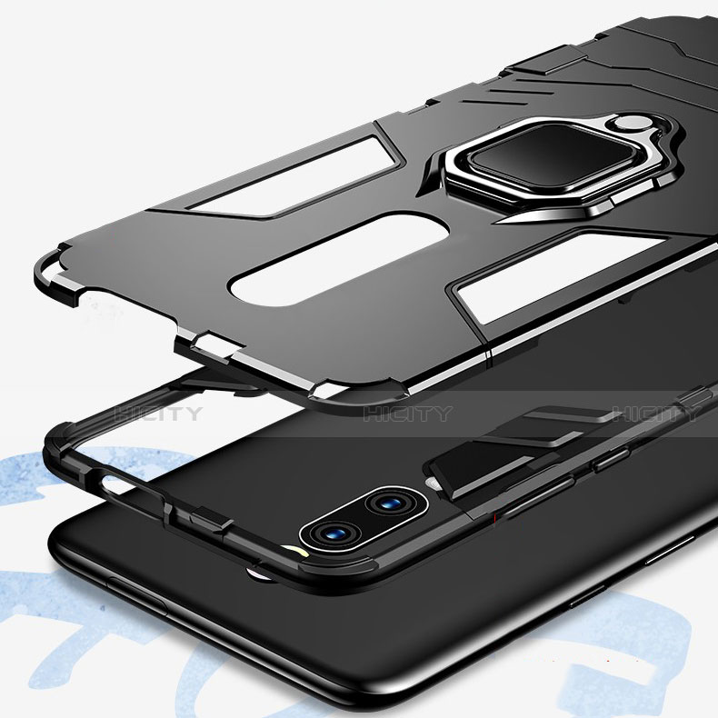 Silikon Hülle Handyhülle und Kunststoff Schutzhülle Tasche mit Magnetisch Fingerring Ständer R01 für Xiaomi Redmi K20 groß
