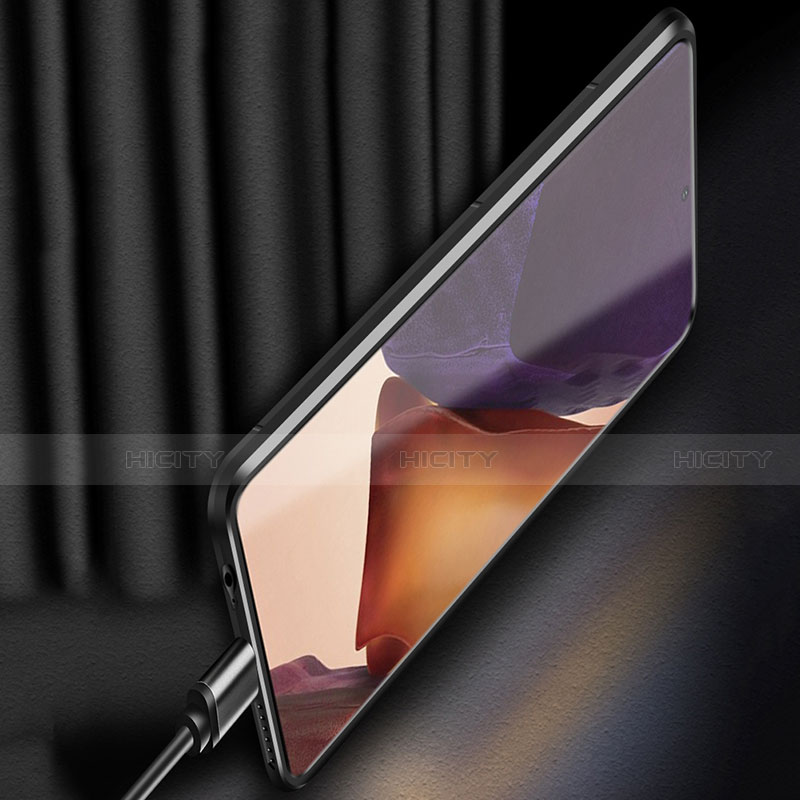 Silikon Hülle Handyhülle und Kunststoff Schutzhülle Tasche mit Magnetisch Fingerring Ständer R02 für Samsung Galaxy Note 20 Ultra 5G