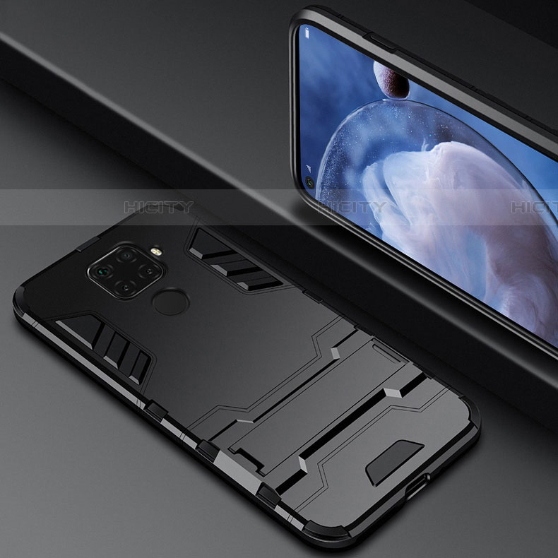 Silikon Hülle Handyhülle und Kunststoff Schutzhülle Tasche mit Magnetisch Ständer für Huawei Mate 30 Lite
