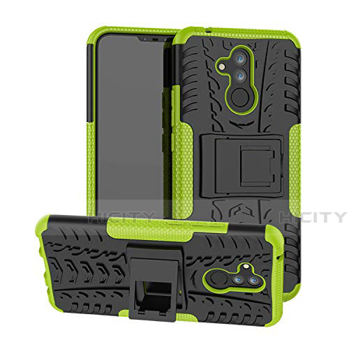 Silikon Hülle Handyhülle und Kunststoff Schutzhülle Tasche mit Ständer A03 für Huawei Mate 20 Lite