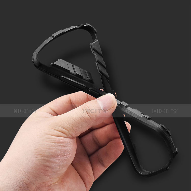 Silikon Hülle Handyhülle und Kunststoff Schutzhülle Tasche mit Ständer für Xiaomi Redmi Note 5