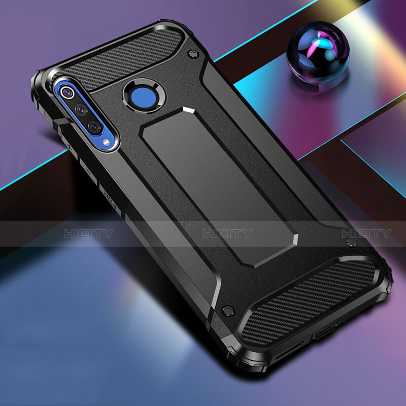 Silikon Hülle Handyhülle und Kunststoff Schutzhülle Tasche R01 für Huawei P30 Lite XL groß