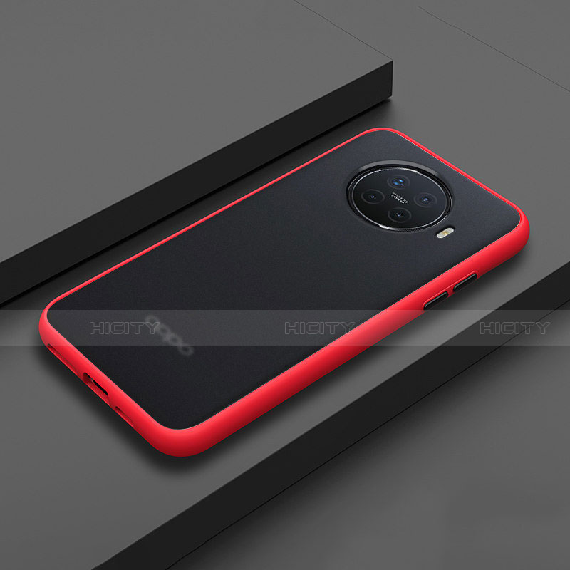 Silikon Hülle Handyhülle und Kunststoff Schutzhülle Tasche R01 für Oppo Ace2 Rot