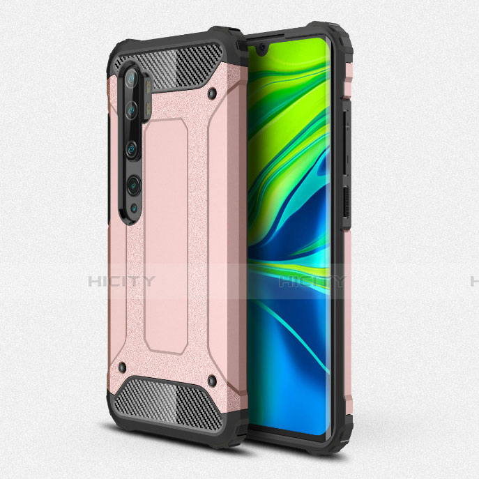 Silikon Hülle Handyhülle und Kunststoff Schutzhülle Tasche R01 für Xiaomi Mi Note 10 groß