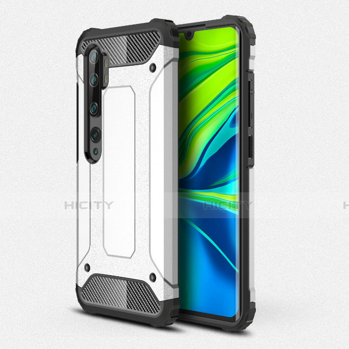 Silikon Hülle Handyhülle und Kunststoff Schutzhülle Tasche R01 für Xiaomi Mi Note 10 groß