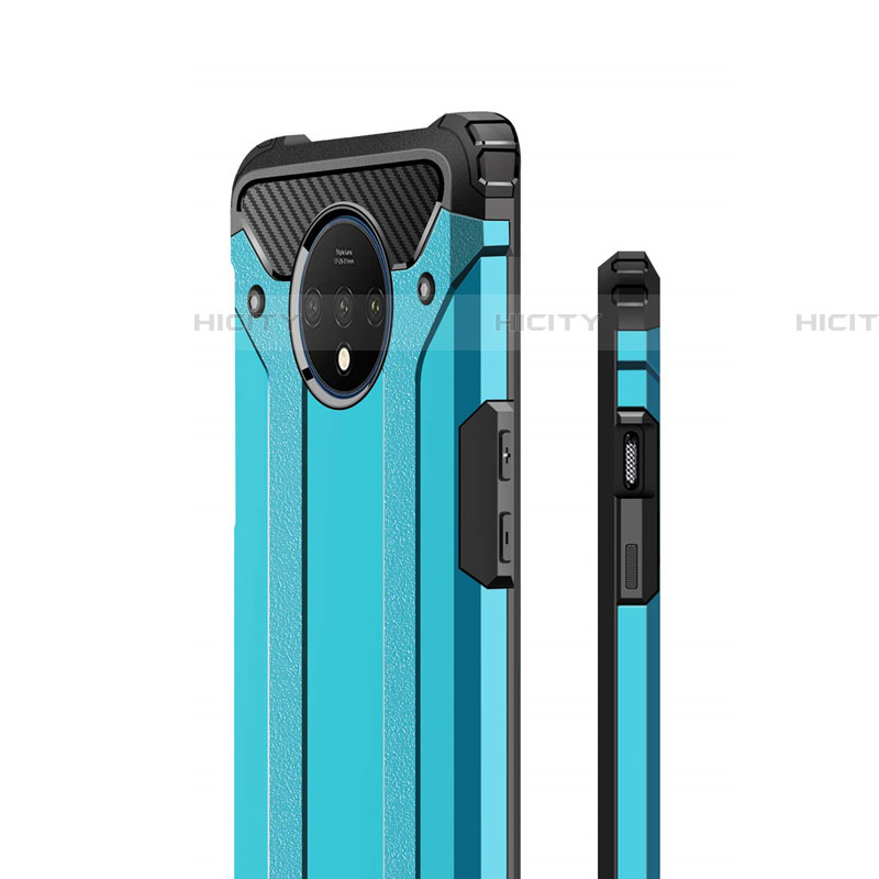 Silikon Hülle Handyhülle und Kunststoff Schutzhülle Tasche R02 für OnePlus 7T groß