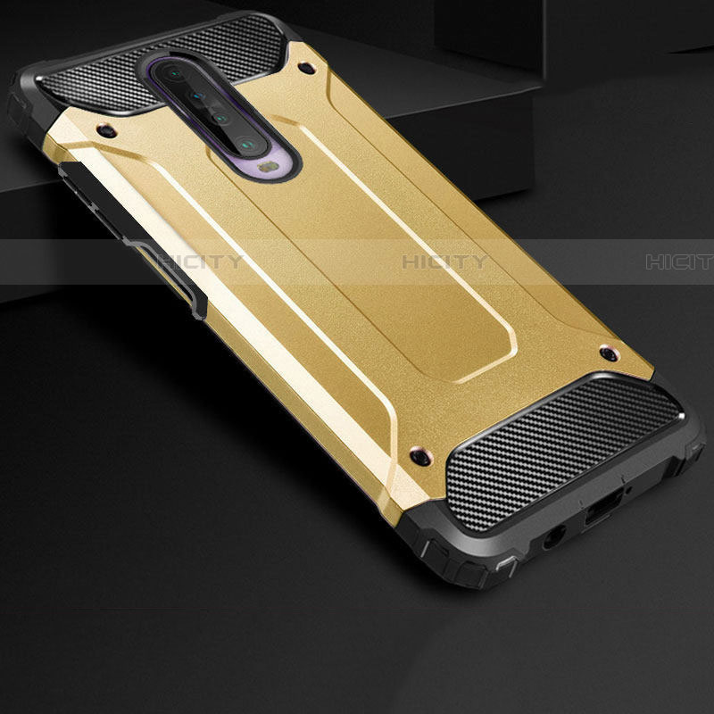 Silikon Hülle Handyhülle und Kunststoff Schutzhülle Tasche U01 für Xiaomi Redmi K30 5G Gold