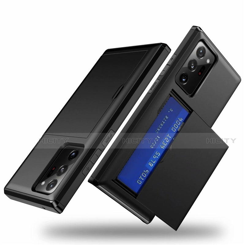 Silikon Hülle Handyhülle und Kunststoff Schutzhülle Tasche Vorder und Rückseite 360 Grad Ganzkörper N01 für Samsung Galaxy Note 20 Ultra 5G groß
