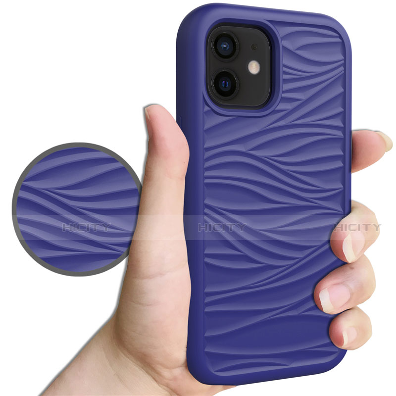 Silikon Hülle Handyhülle und Kunststoff Schutzhülle Tasche Vorder und Rückseite 360 Grad Ganzkörper R01 für Apple iPhone 12 Mini