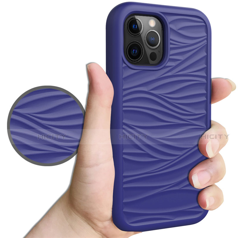 Silikon Hülle Handyhülle und Kunststoff Schutzhülle Tasche Vorder und Rückseite 360 Grad Ganzkörper R01 für Apple iPhone 12 Pro groß