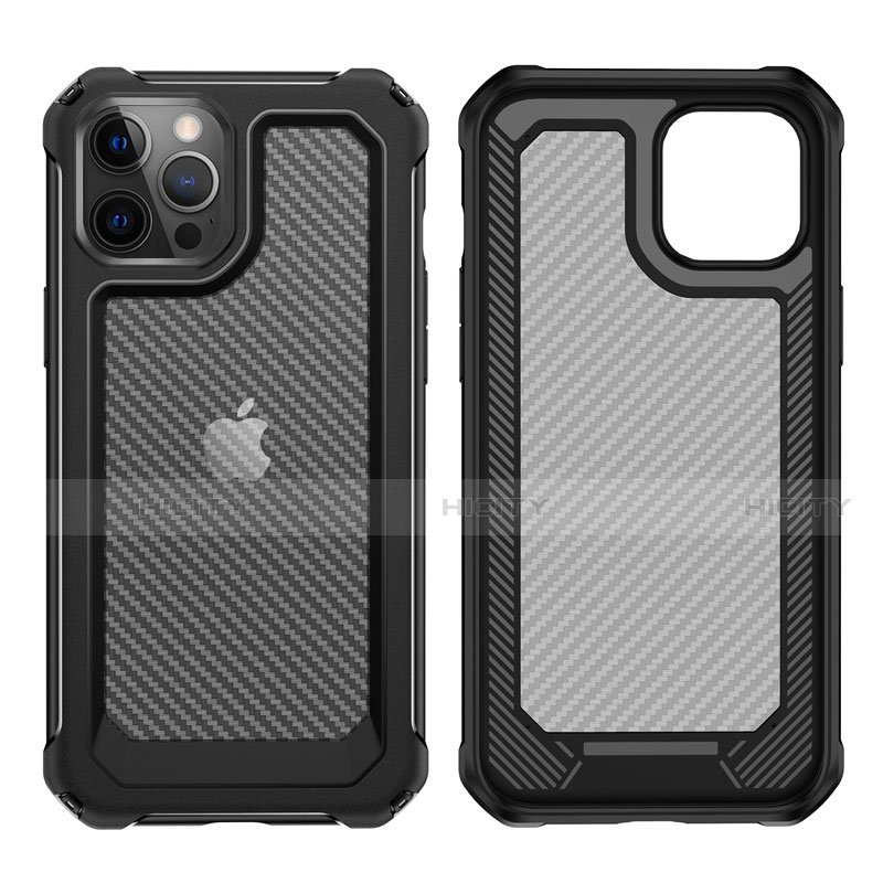 Silikon Hülle Handyhülle und Kunststoff Schutzhülle Tasche Vorder und Rückseite 360 Grad Ganzkörper R02 für Apple iPhone 12 Pro