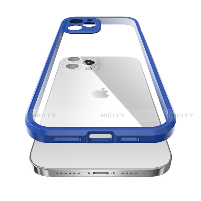 Silikon Hülle Handyhülle und Kunststoff Schutzhülle Tasche Vorder und Rückseite 360 Grad Ganzkörper R05 für Apple iPhone 12 Pro