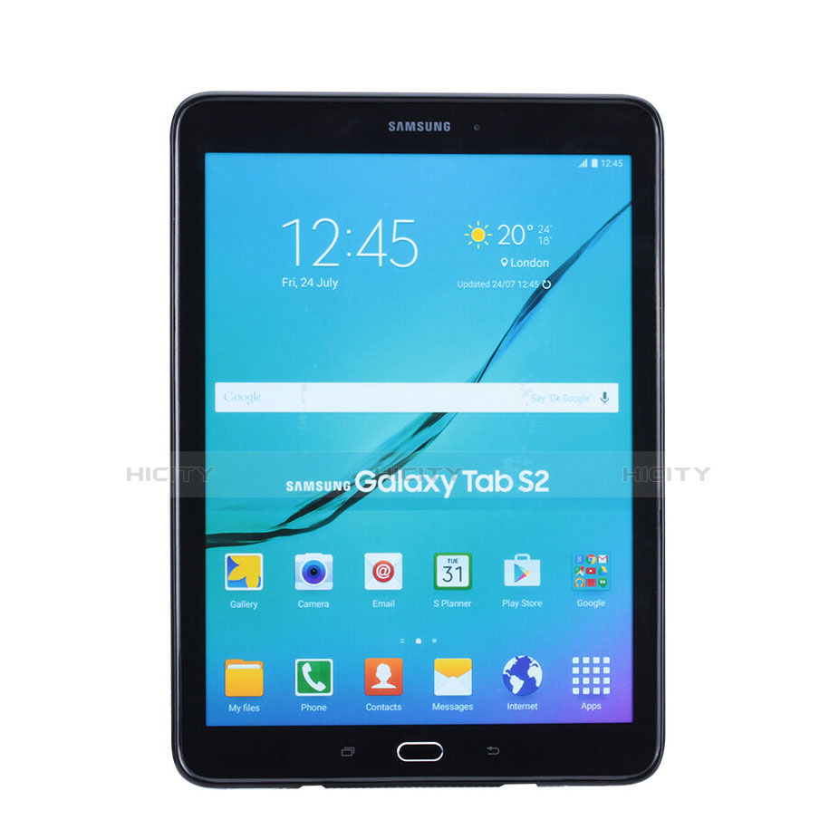 Silikon Hülle Handyhülle X-Line Schutzhülle für Samsung Galaxy Tab S2 8.0 SM-T710 SM-T715 Schwarz groß