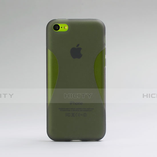 Silikon Hülle Handyhülle X-Line Transparent Schutzhülle Matt für Apple iPhone 5C Grau