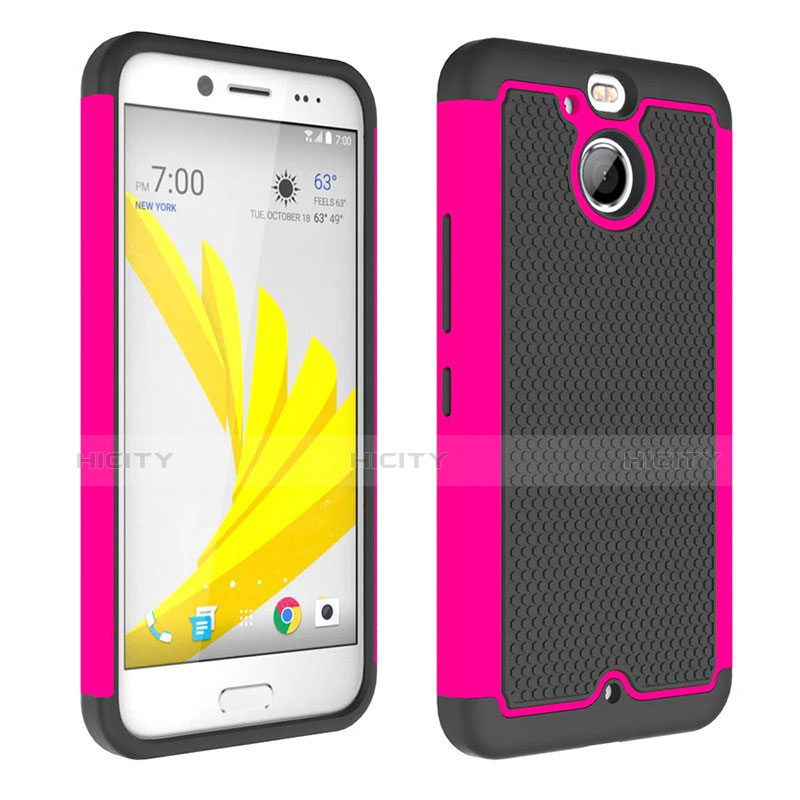 Silikon Hülle Rahmen Schutzhülle Durchsichtig Transparent Matt für HTC Bolt Pink Plus