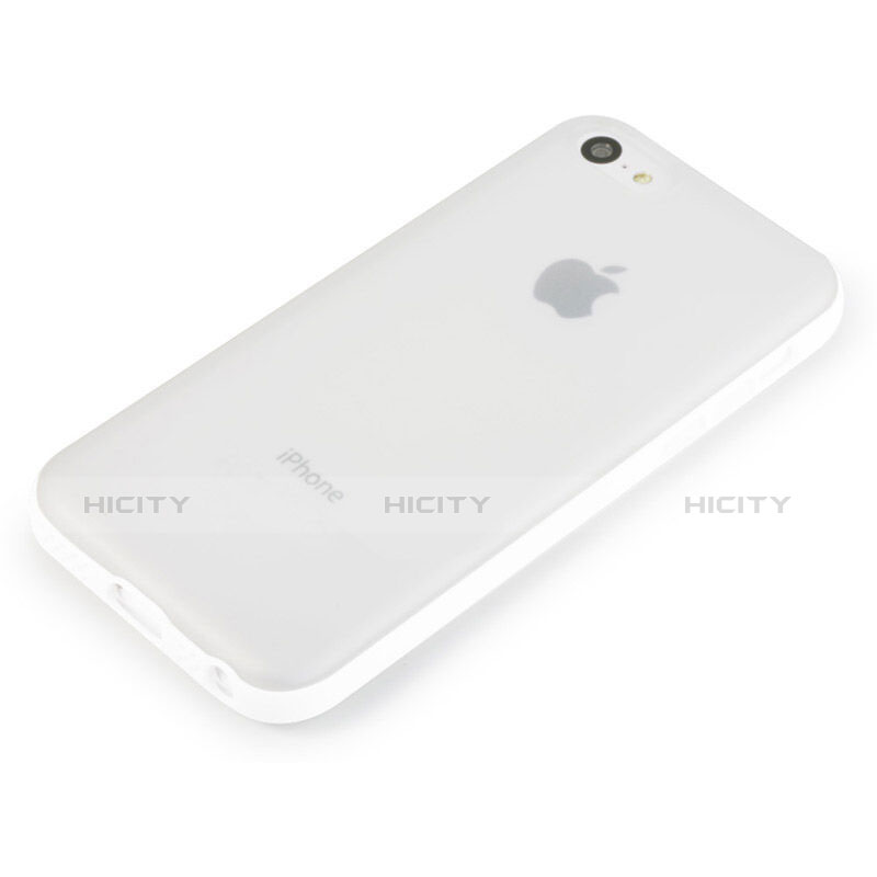Silikon Hülle Transparent Schutzhülle Matt für Apple iPhone 5C Weiß