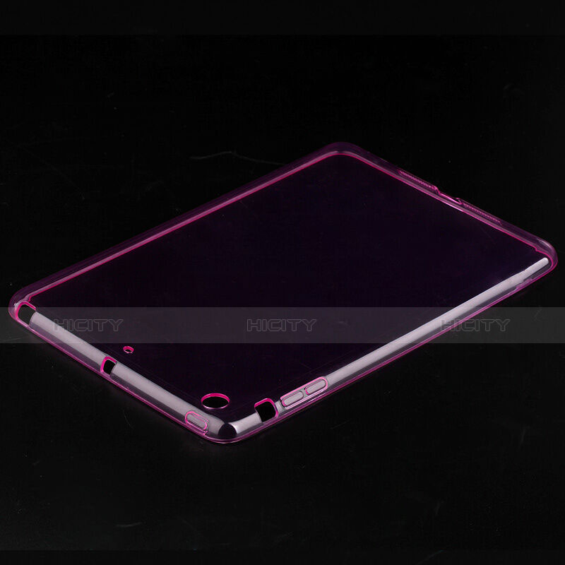 Silikon Hülle Ultra Dünn Schutzhülle Durchsichtig Transparent für Apple iPad Mini 3 Rosa