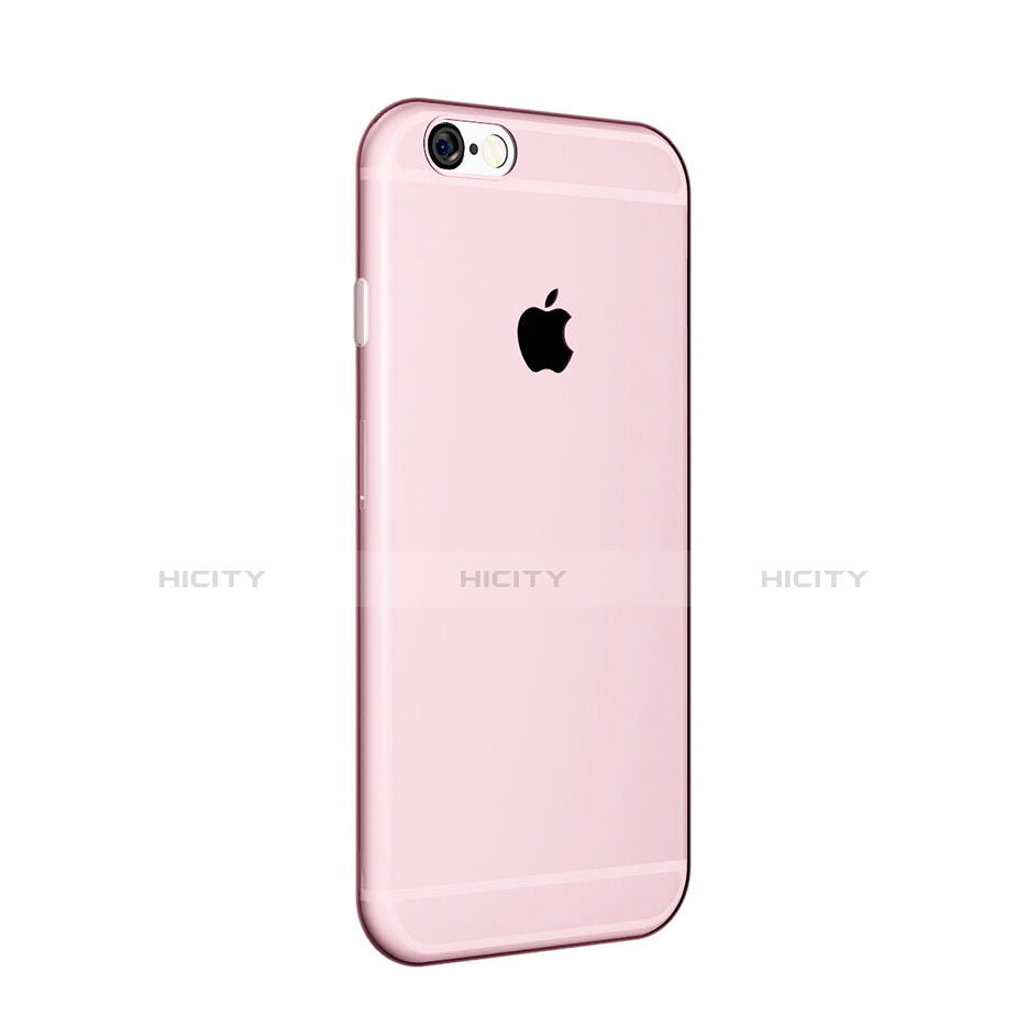 Silikon Hülle Ultra Dünn Schutzhülle Durchsichtig Transparent für Apple iPhone 6 Rosa