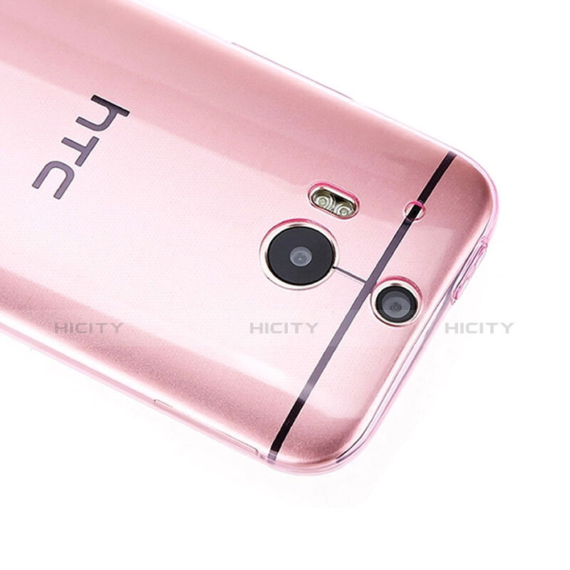 Silikon Hülle Ultra Dünn Schutzhülle Durchsichtig Transparent für HTC One M8 Rosa groß