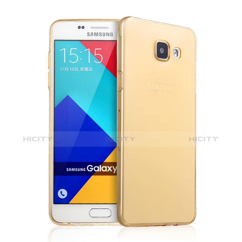 Silikon Hülle Ultra Dünn Schutzhülle Durchsichtig Transparent für Samsung Galaxy A9 Pro (2016) SM-A9100 Gold Plus