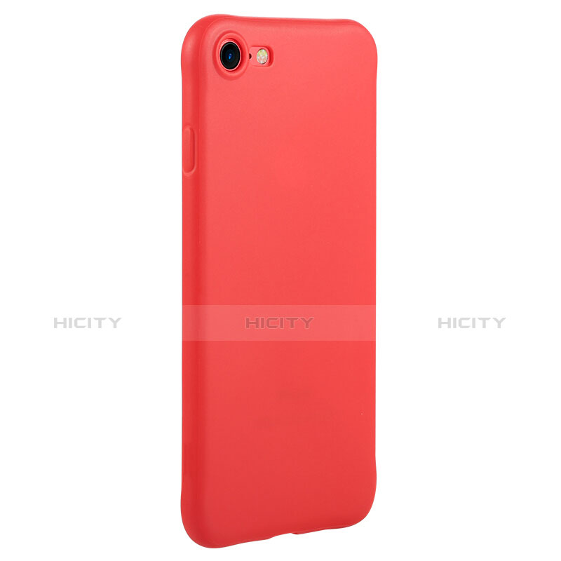 Silikon Schutzhülle Gummi Tasche C01 für Apple iPhone 7 Rot