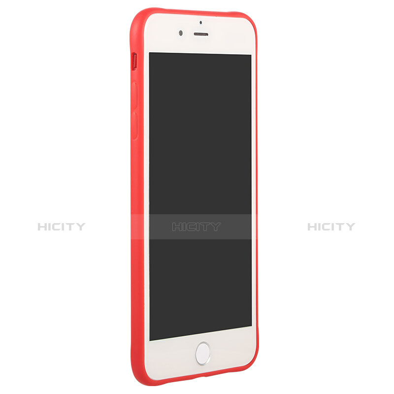 Silikon Schutzhülle Gummi Tasche C01 für Apple iPhone 7 Rot