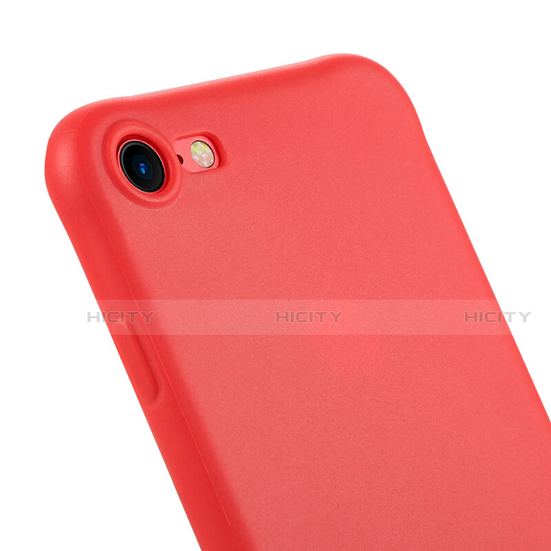 Silikon Schutzhülle Gummi Tasche C01 für Apple iPhone SE3 (2022) Rot Plus