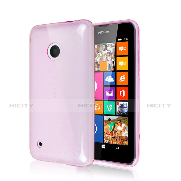 Silikon Schutzhülle Gummi Tasche für Nokia Lumia 530 Rosa