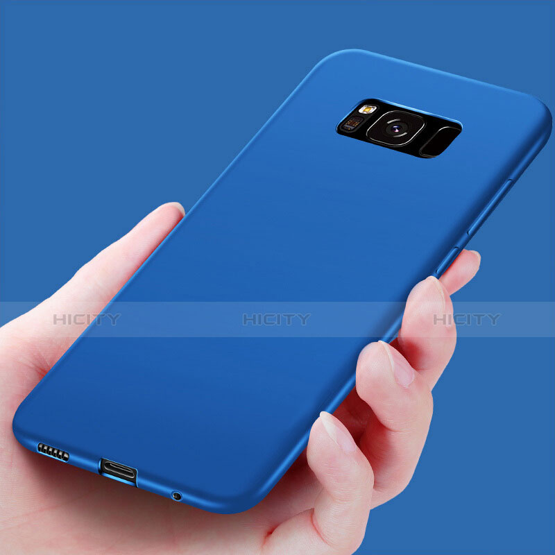 Silikon Schutzhülle Gummi Tasche für Samsung Galaxy S8 Blau