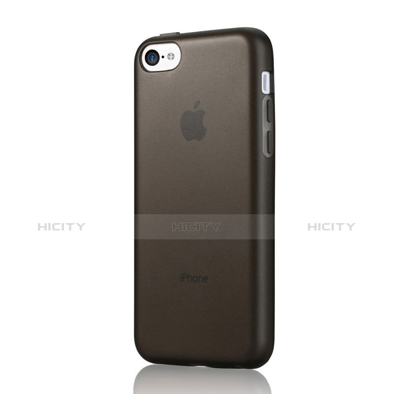 Silikon Schutzhülle Gummi Tasche Matt für Apple iPhone 5C Schwarz