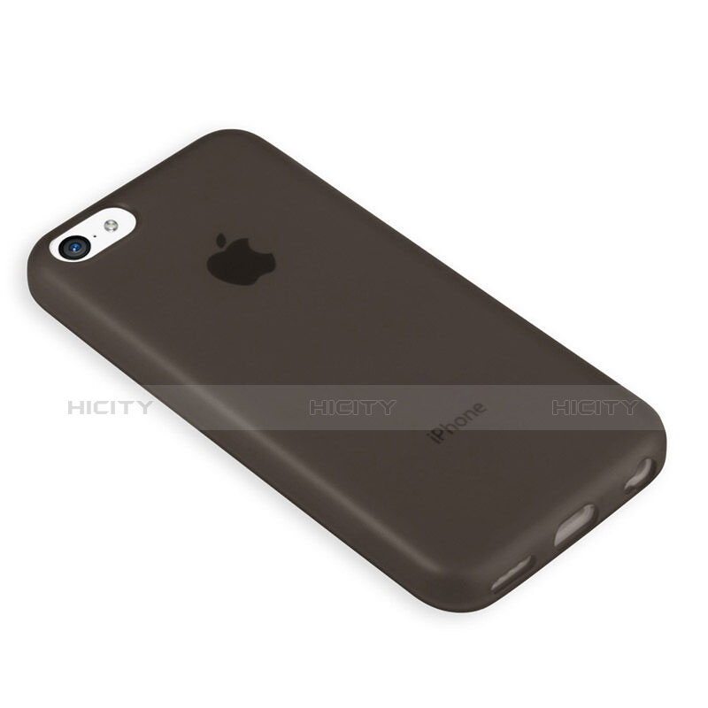 Silikon Schutzhülle Gummi Tasche Matt für Apple iPhone 5C Schwarz