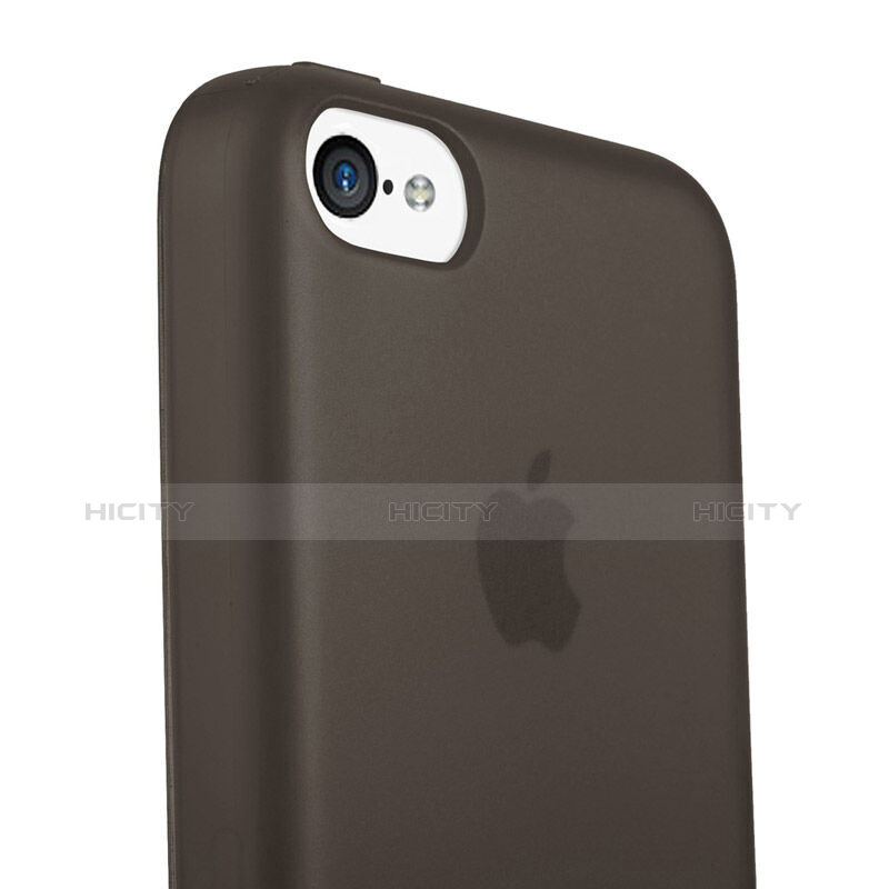 Silikon Schutzhülle Gummi Tasche Matt für Apple iPhone 5C Schwarz