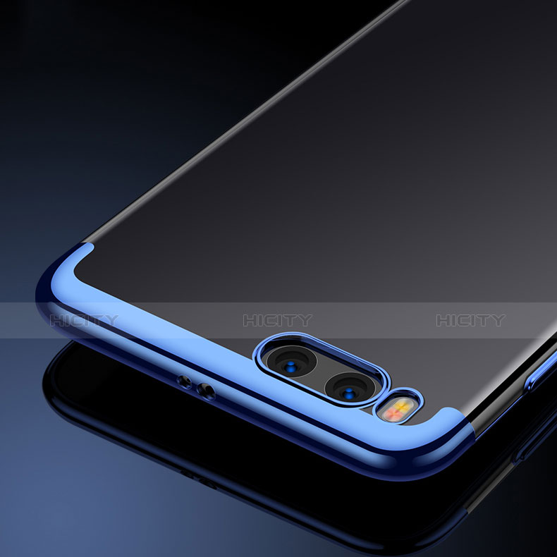 Silikon Schutzhülle Rahmen Tasche Durchsichtig Transparent für Xiaomi Mi Note 3 Blau