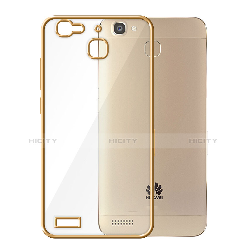 Silikon Schutzhülle Rahmen Tasche Durchsichtig Transparent Matt für Huawei P8 Lite Smart Gold