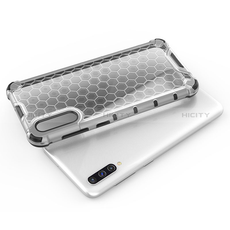 Silikon Schutzhülle Rahmen Tasche Hülle Durchsichtig Transparent 360 Grad Ganzkörper AM1 für Samsung Galaxy A50