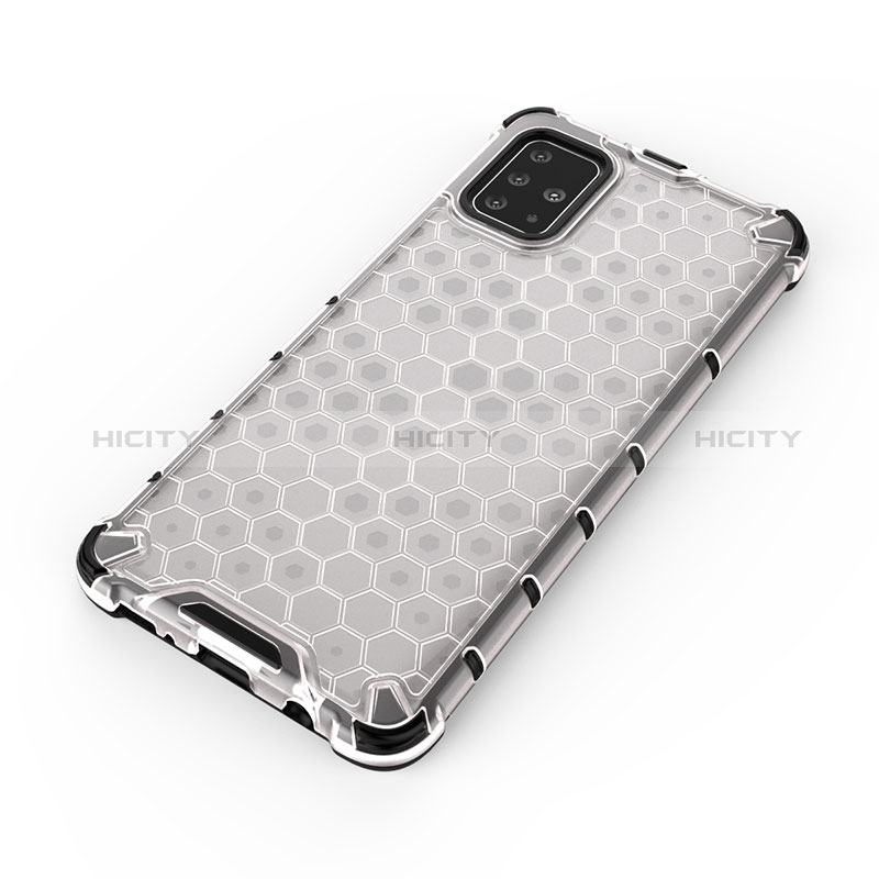 Silikon Schutzhülle Rahmen Tasche Hülle Durchsichtig Transparent 360 Grad Ganzkörper AM1 für Samsung Galaxy A51 4G groß