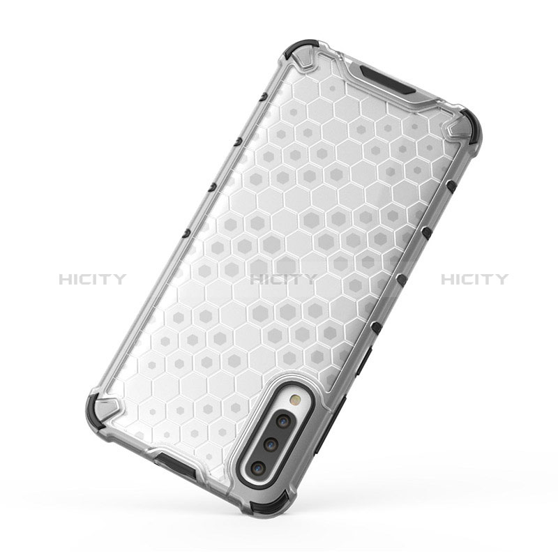 Silikon Schutzhülle Rahmen Tasche Hülle Durchsichtig Transparent 360 Grad Ganzkörper AM1 für Samsung Galaxy A70 groß