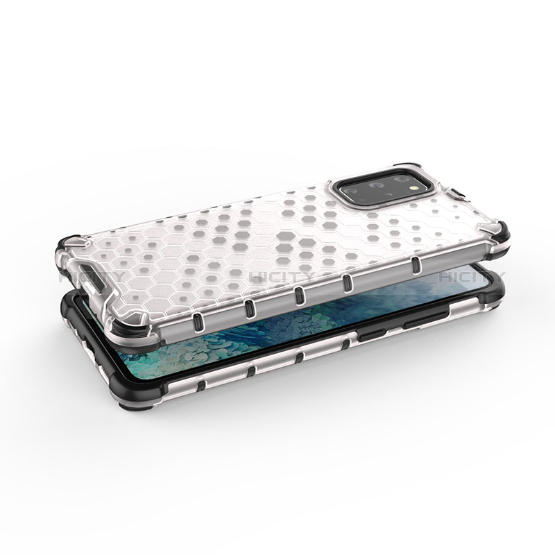 Silikon Schutzhülle Rahmen Tasche Hülle Durchsichtig Transparent 360 Grad Ganzkörper AM1 für Samsung Galaxy S20 Plus 5G