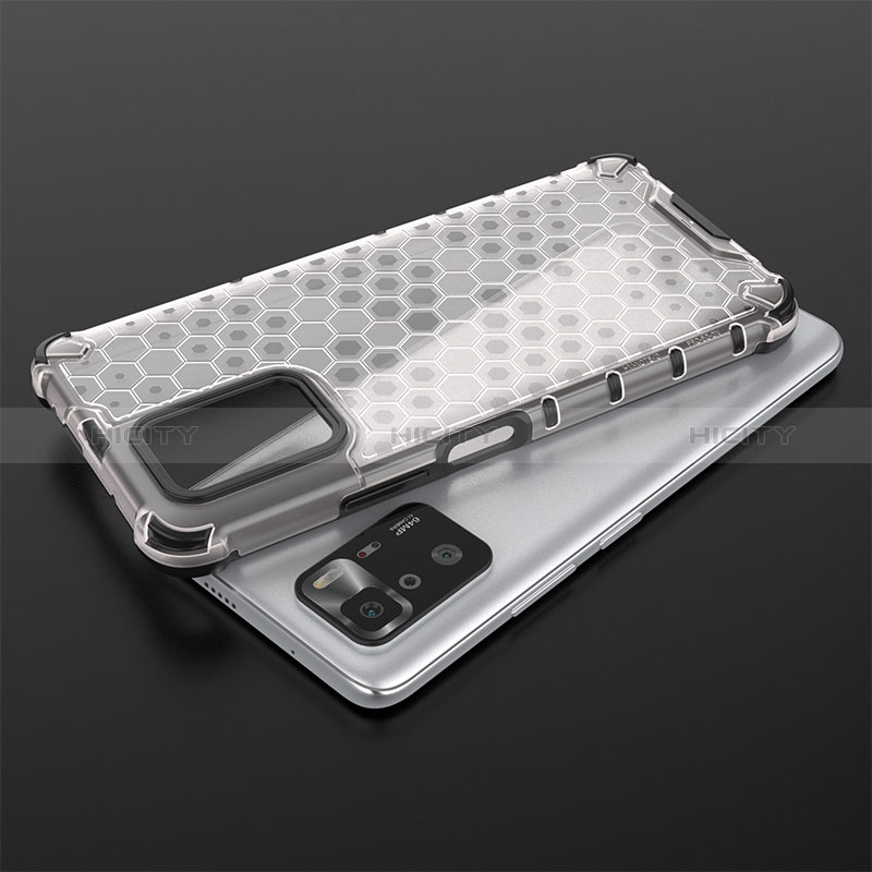 Silikon Schutzhülle Rahmen Tasche Hülle Durchsichtig Transparent 360 Grad Ganzkörper AM1 für Xiaomi Poco X3 GT 5G groß