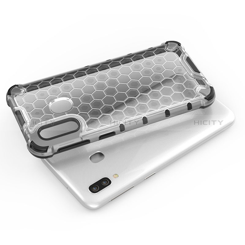 Silikon Schutzhülle Rahmen Tasche Hülle Durchsichtig Transparent 360 Grad Ganzkörper AM2 für Samsung Galaxy A40 groß