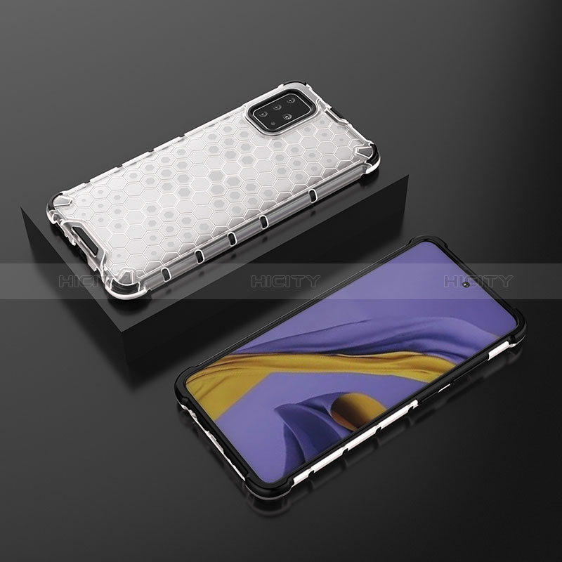 Silikon Schutzhülle Rahmen Tasche Hülle Durchsichtig Transparent 360 Grad Ganzkörper AM2 für Samsung Galaxy A51 5G