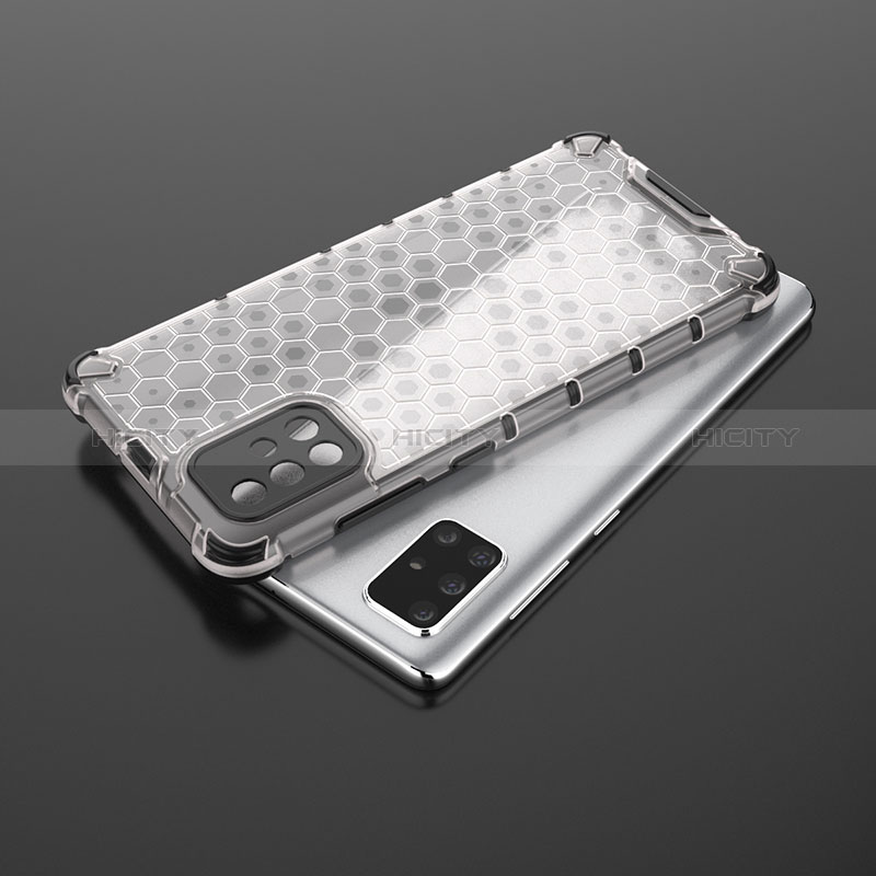 Silikon Schutzhülle Rahmen Tasche Hülle Durchsichtig Transparent 360 Grad Ganzkörper AM2 für Samsung Galaxy A71 4G A715