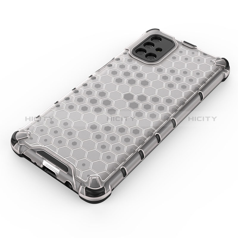 Silikon Schutzhülle Rahmen Tasche Hülle Durchsichtig Transparent 360 Grad Ganzkörper AM2 für Samsung Galaxy M51 groß